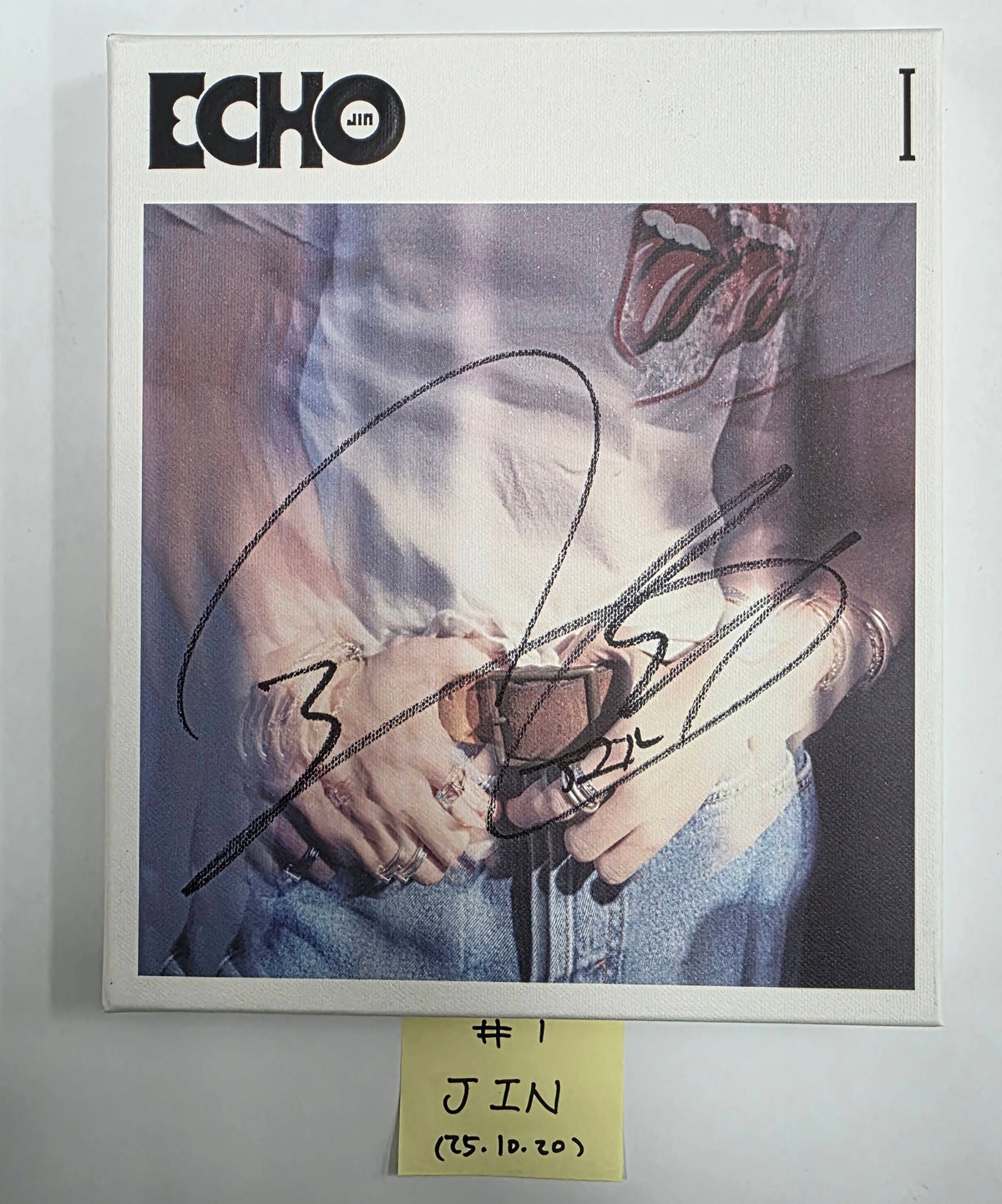 JIN (Of BTS) Echo. Stray Kids KARMA. CORTIS COLOR OUTSIDE THE LINES - Hand Autographed(Signed) Promo Album [25.10.20]