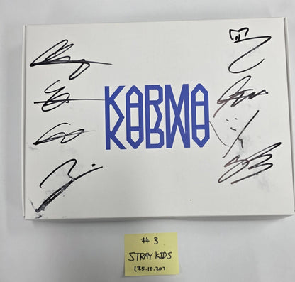 JIN (Of BTS) Echo. Stray Kids KARMA. CORTIS COLOR OUTSIDE THE LINES - Hand Autographed(Signed) Promo Album [25.10.20]