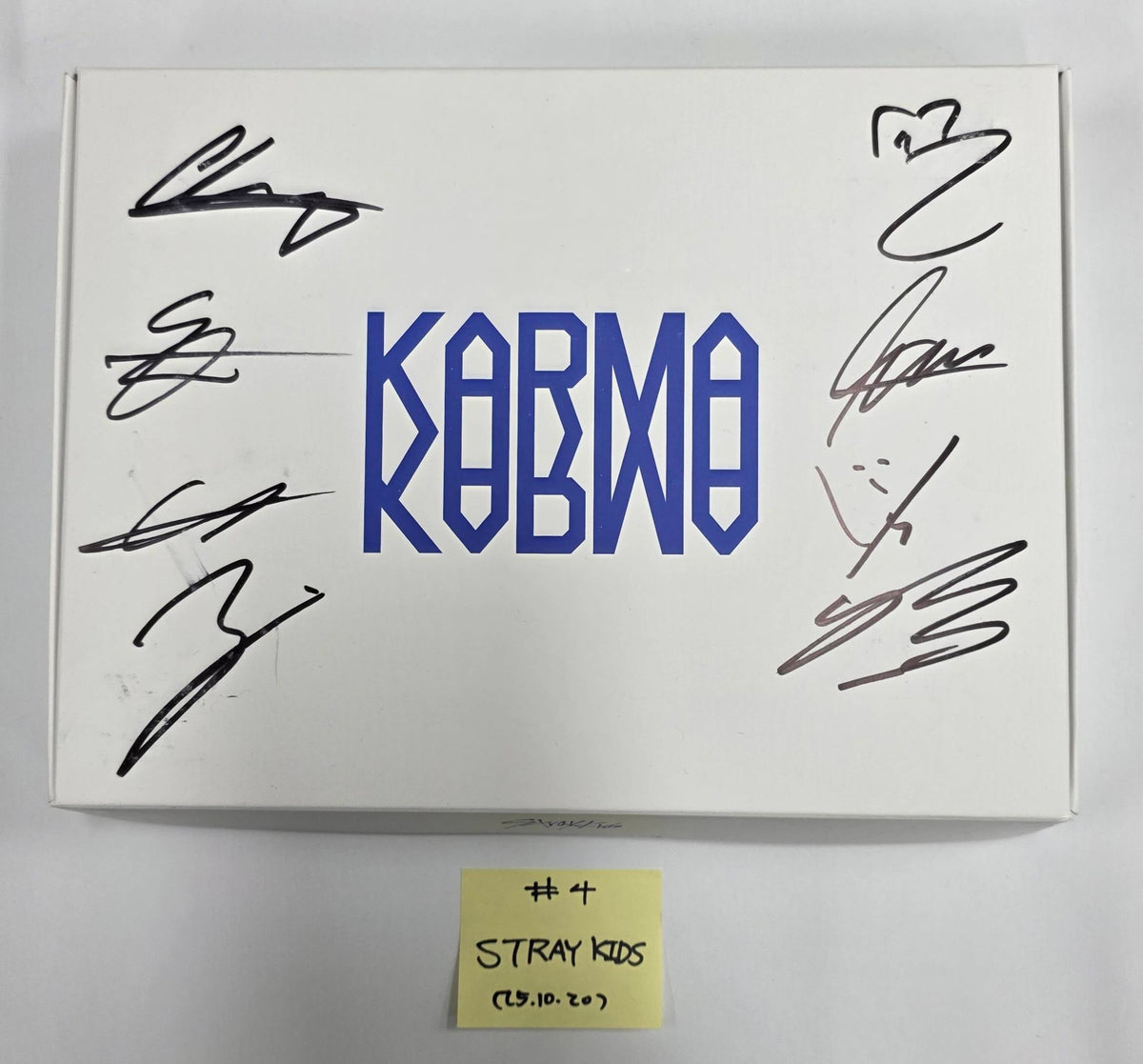 JIN (Of BTS) Echo. Stray Kids KARMA. CORTIS COLOR OUTSIDE THE LINES - Hand Autographed(Signed) Promo Album [25.10.20]