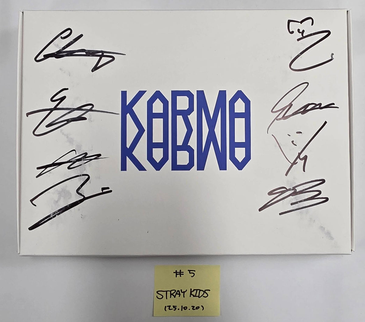 JIN (Of BTS) Echo. Stray Kids KARMA. CORTIS COLOR OUTSIDE THE LINES - Hand Autographed(Signed) Promo Album [25.10.20]