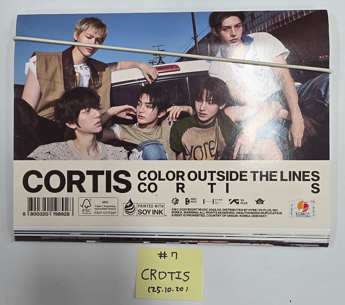 JIN (Of BTS) Echo. Stray Kids KARMA. CORTIS COLOR OUTSIDE THE LINES - Hand Autographed(Signed) Promo Album [25.10.20]