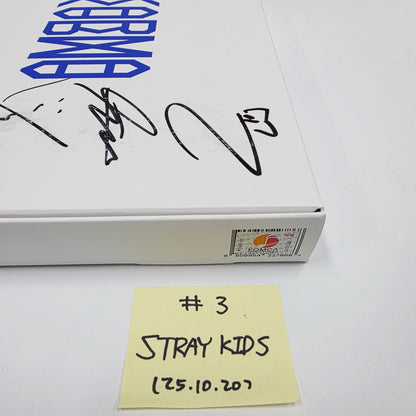 JIN (Of BTS) Echo. Stray Kids KARMA. CORTIS COLOR OUTSIDE THE LINES - Hand Autographed(Signed) Promo Album [25.10.20]
