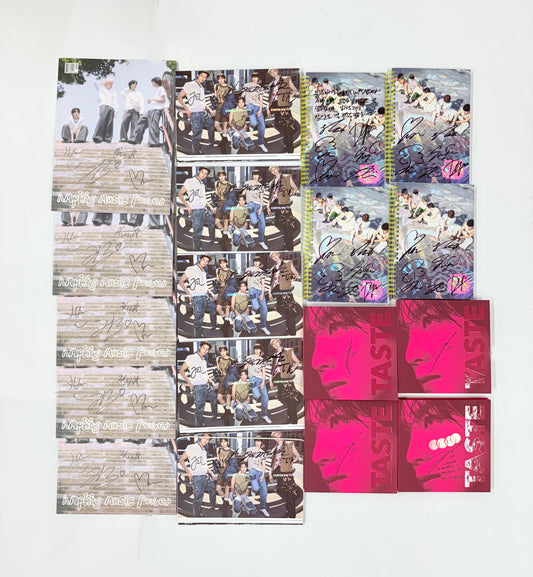 AxMxP AxMxP . Haechan TASTE. NCT WISH COLOR. CORTIS Color Outside The Lines - Hand Autographed(Signed) Promo Album [25.9.15]