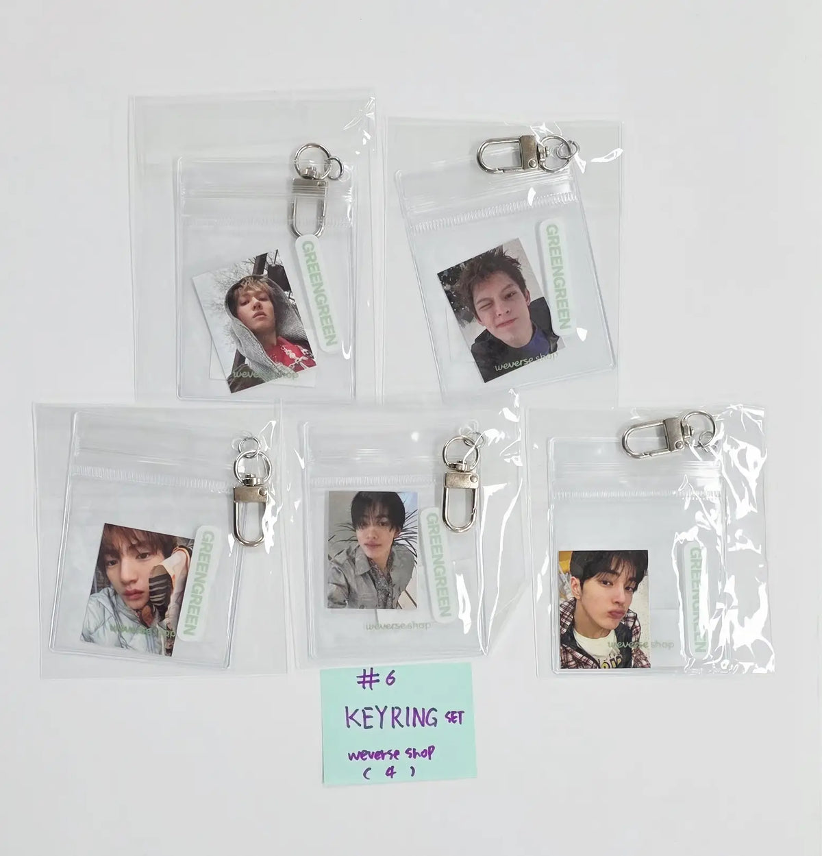 CORTIS The 2nd EP GREENGREEN - Weverse Shop Pre-Order Benefit Photocard. Keyring Set (5ea) [26.05.07][Rectocked05/15]