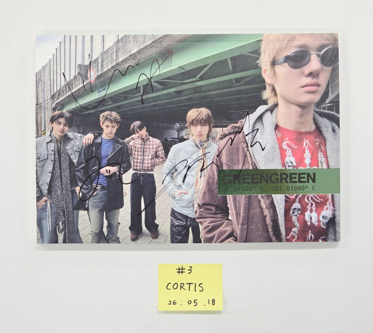 CORTIS The 2nd EP GREENGREEN - Hand Autographed(Signed) Promo Album [26.05.18]