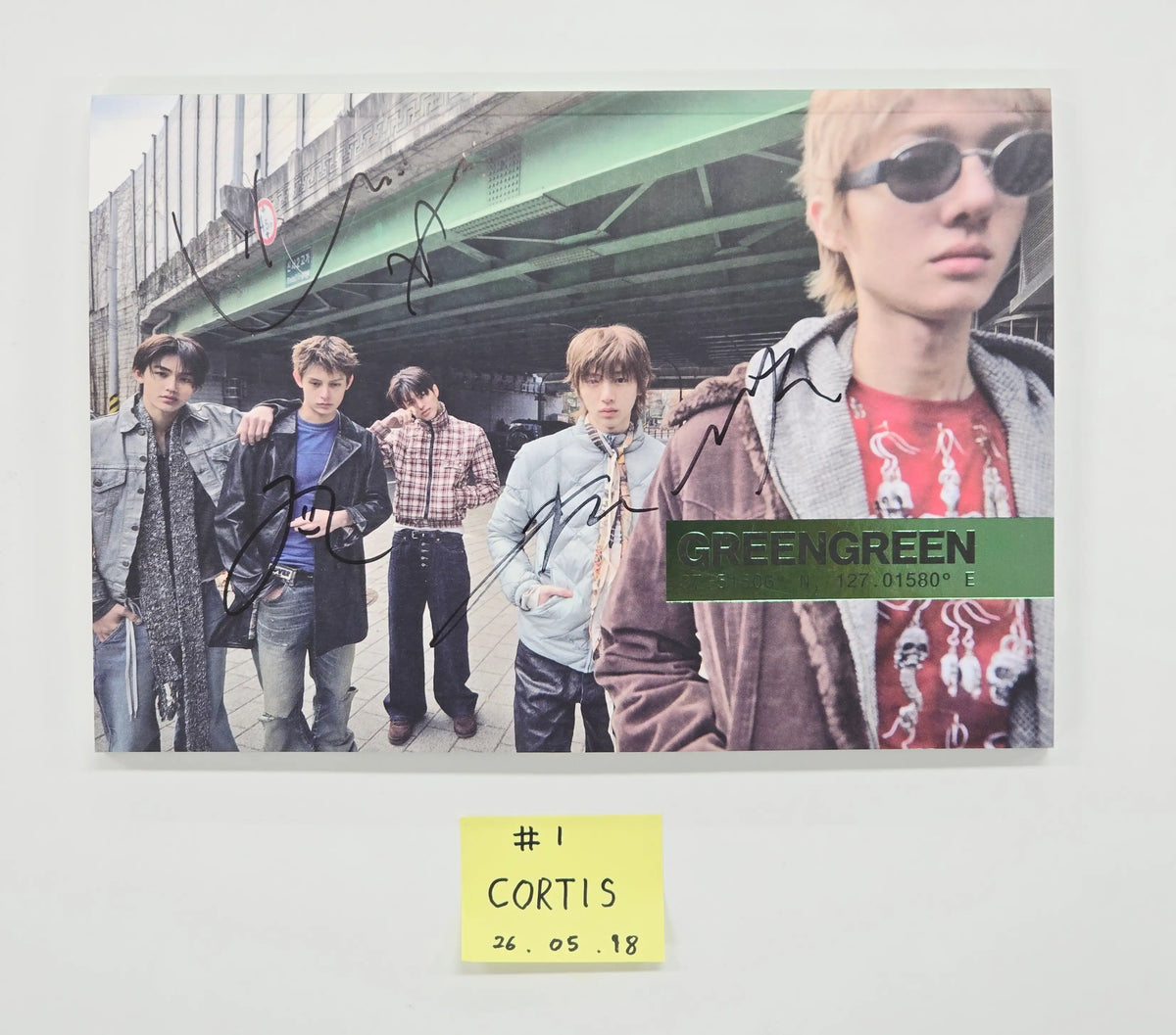 CORTIS The 2nd EP GREENGREEN - Hand Autographed(Signed) Promo Album [26.05.18]