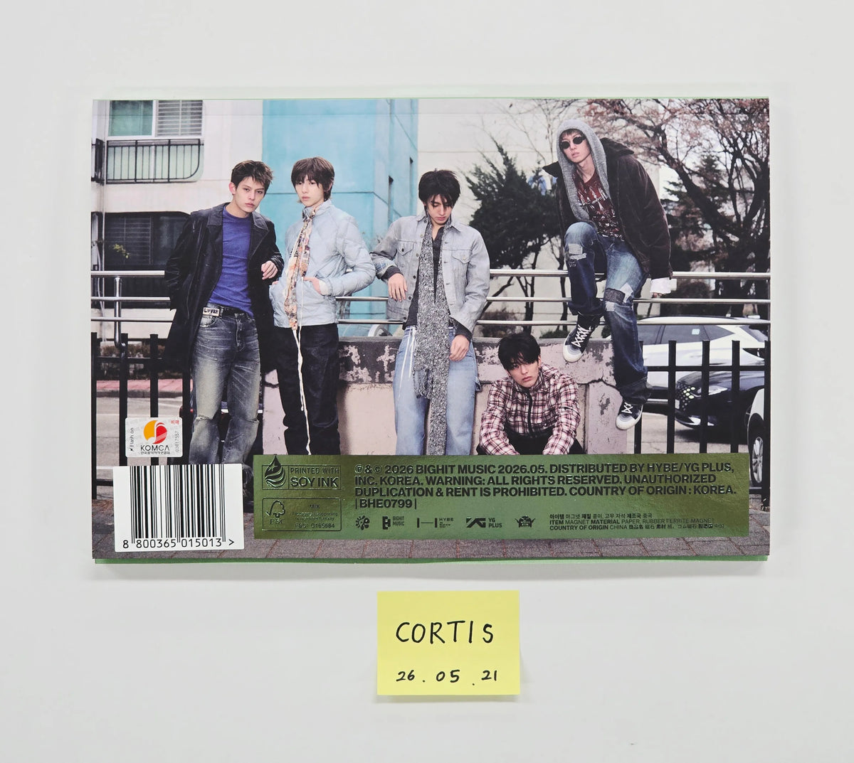 CORTIS The 2nd EP GREENGREEN - Hand Autographed(Signed) Promo Album [26.05.21]