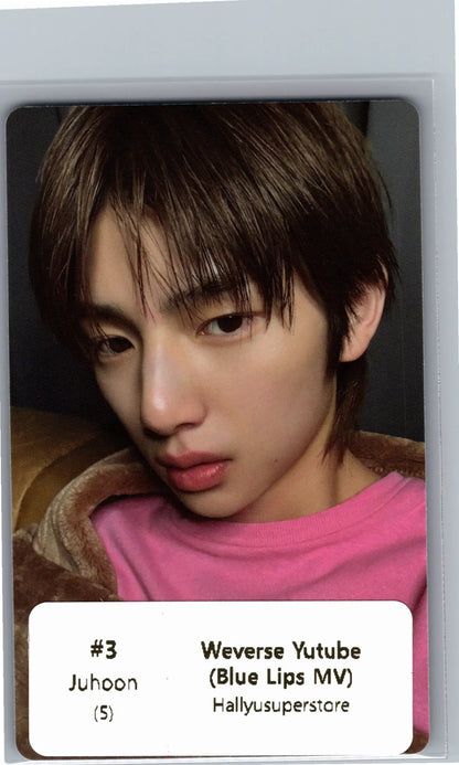CORTIS GreenGreen - Weverse Shop YouTube Gift Event Photocard (Blue Lips MV) [26.07.02]