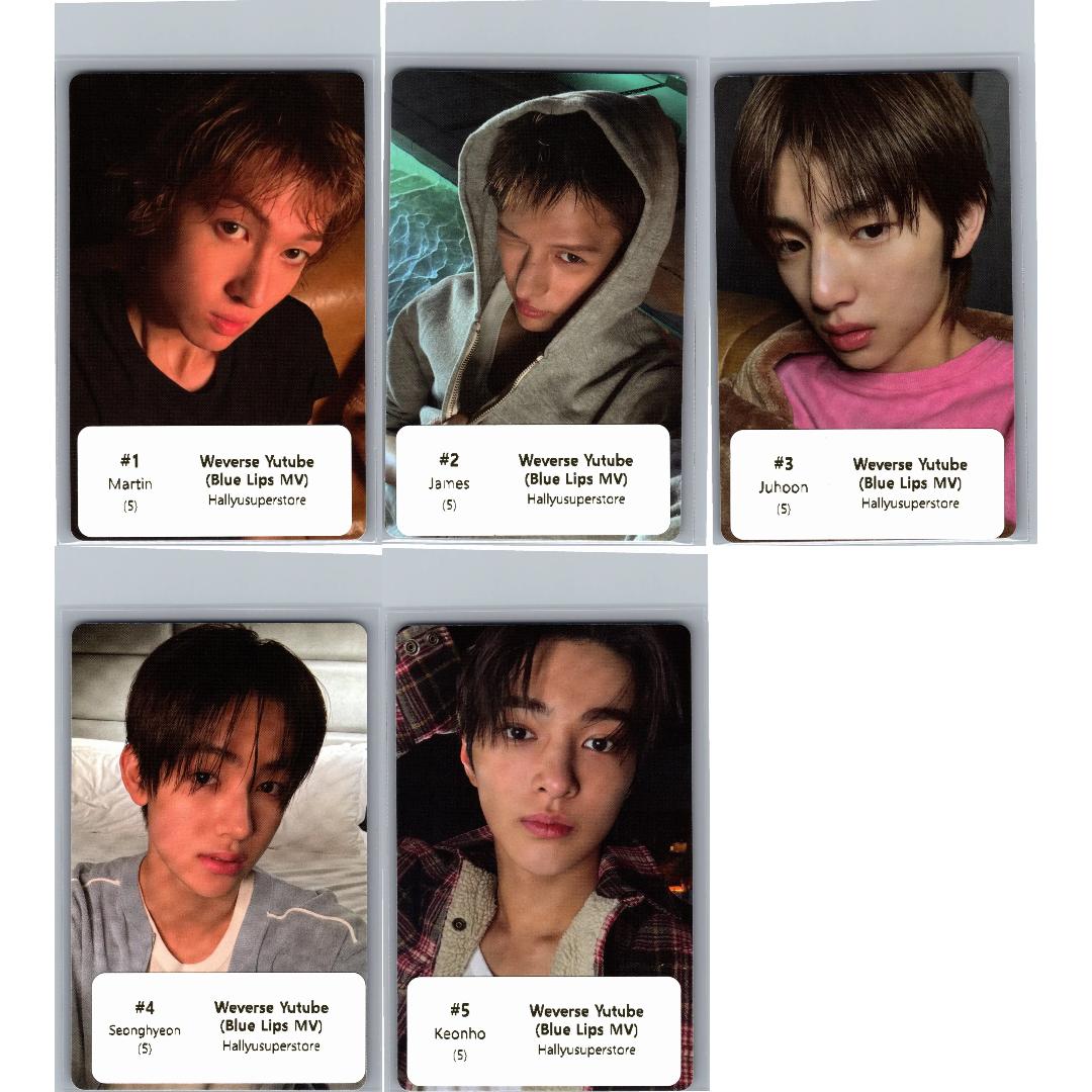 CORTIS GreenGreen - Weverse Shop YouTube Gift Event Photocard (Blue Lips MV) [26.07.02]