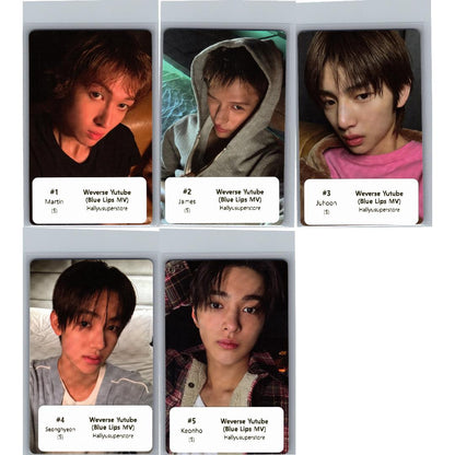 CORTIS GreenGreen - Weverse Shop YouTube Gift Event Photocard (Blue Lips MV) [26.07.02]